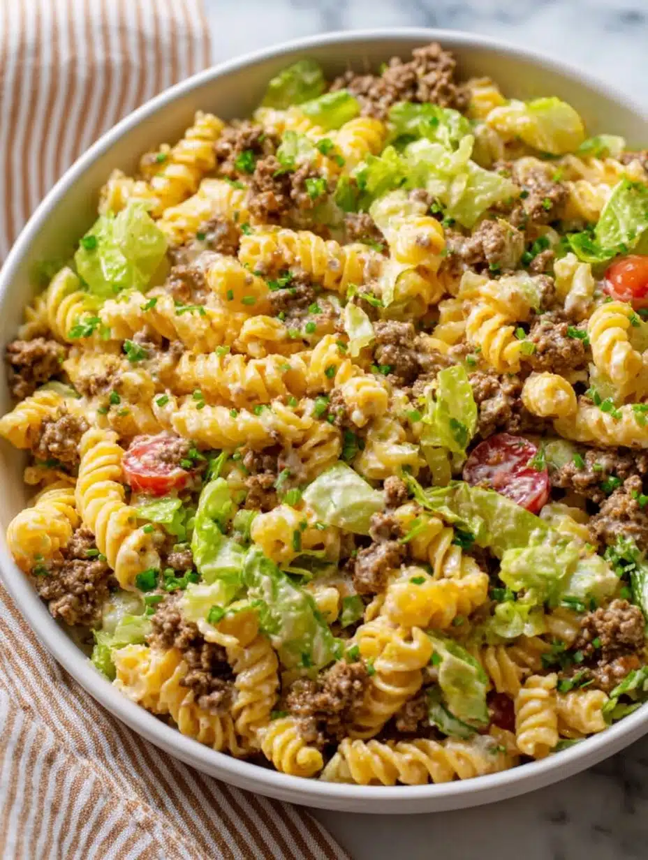 Big Mac Pasta Salad