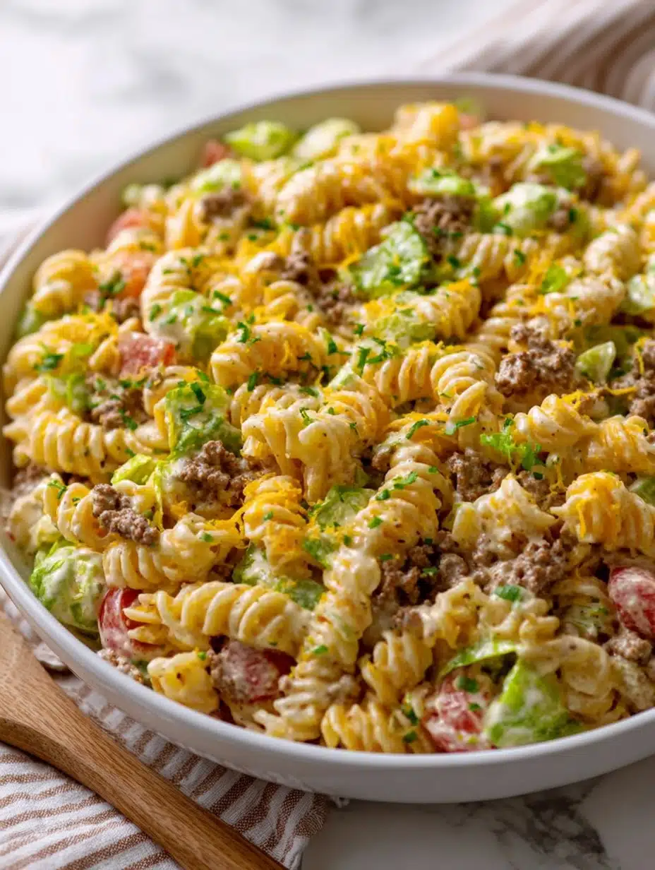 Big Mac Pasta Salad
