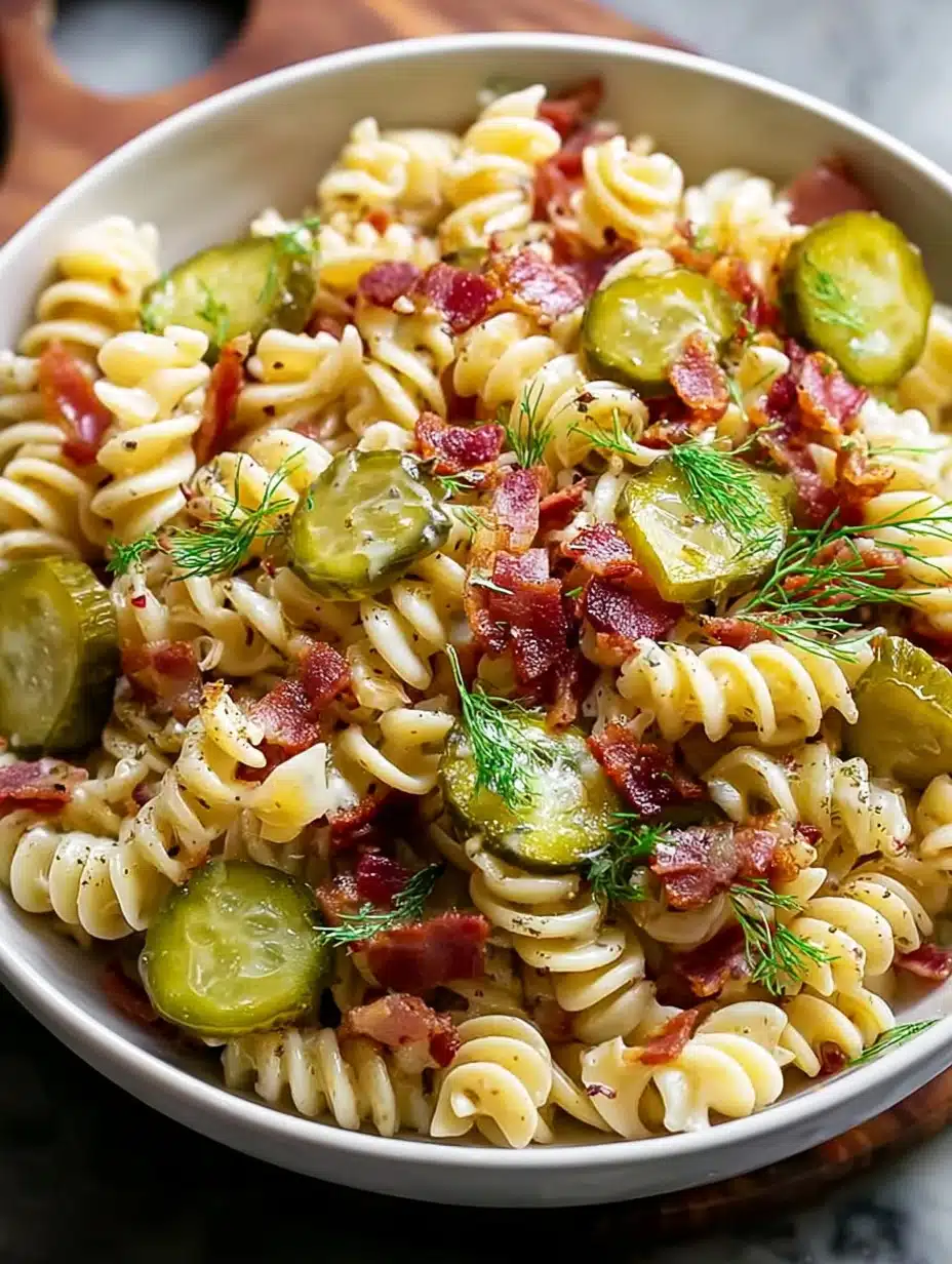 Dill Pickle Bacon Pasta Salad That Will Wow Your Taste Buds Recipe