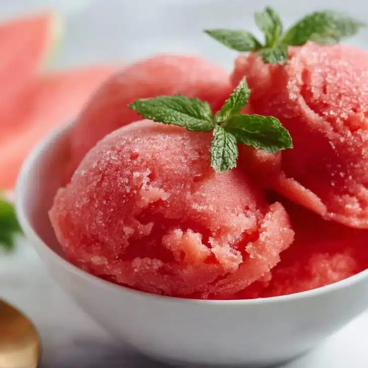 Easy Watermelon Sorbet