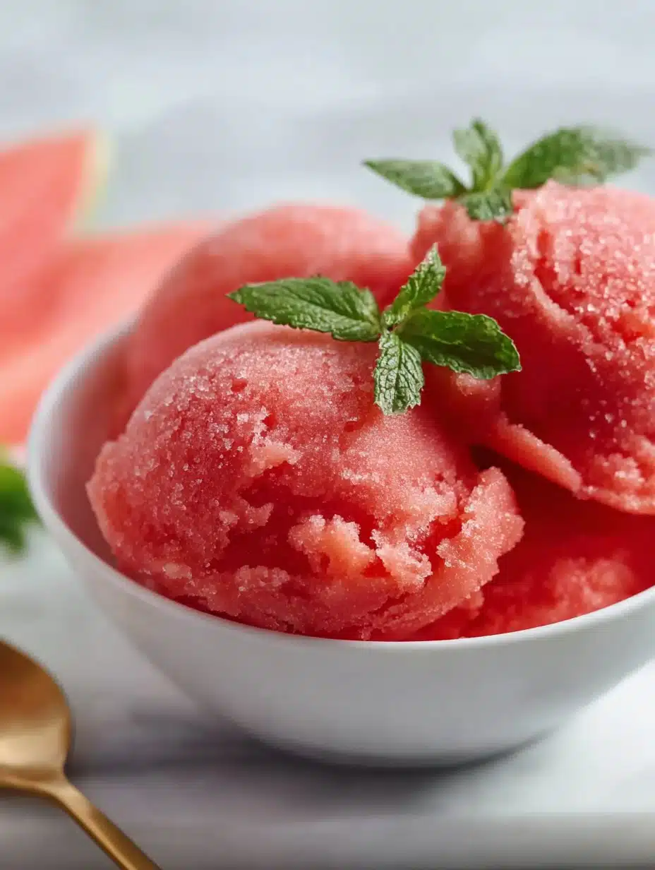 Easy Watermelon Sorbet