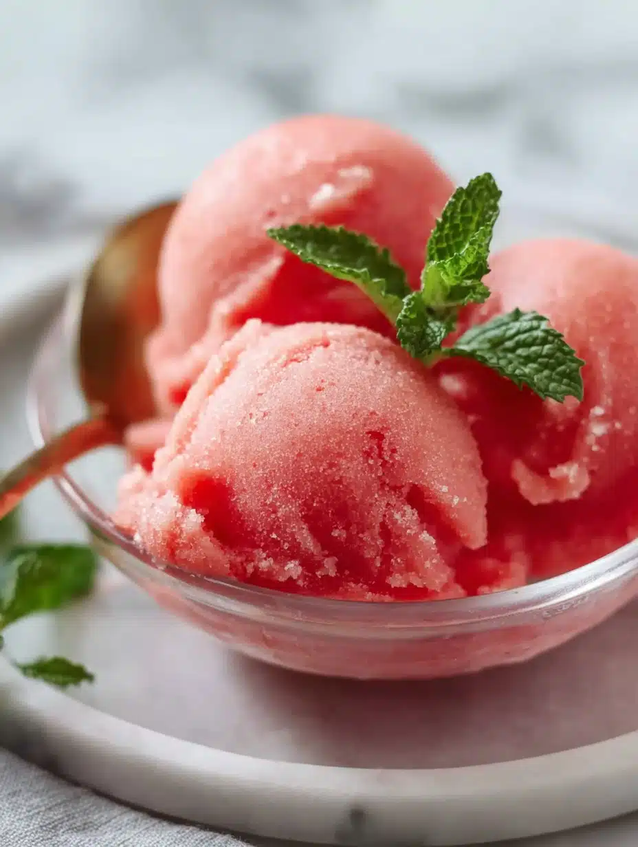 Easy Watermelon Sorbet