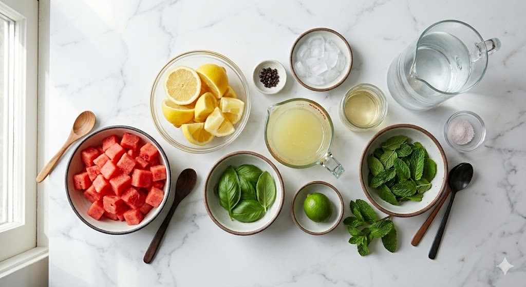 Non-alcoholic watermelon drink
