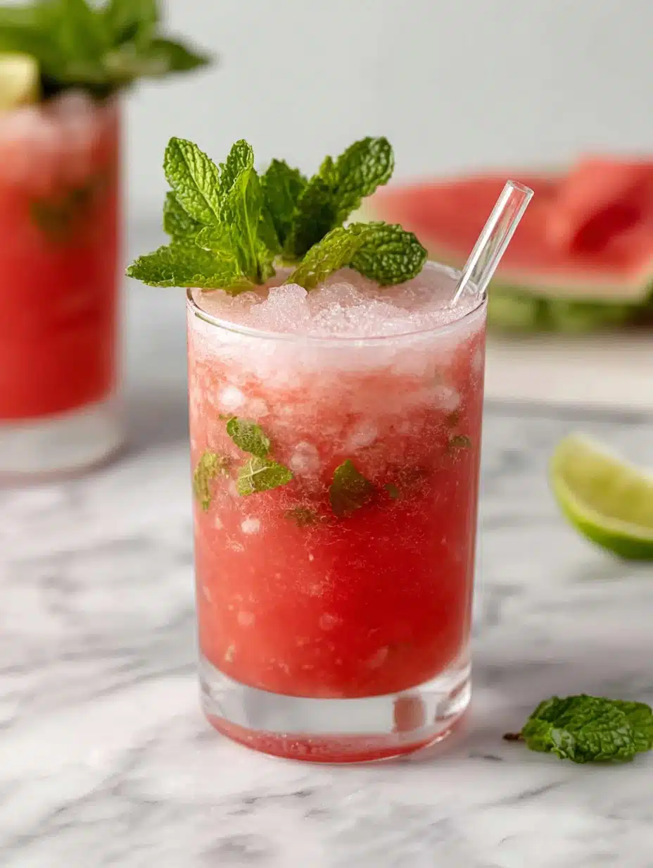 Watermelon Mint Mojito Mocktail