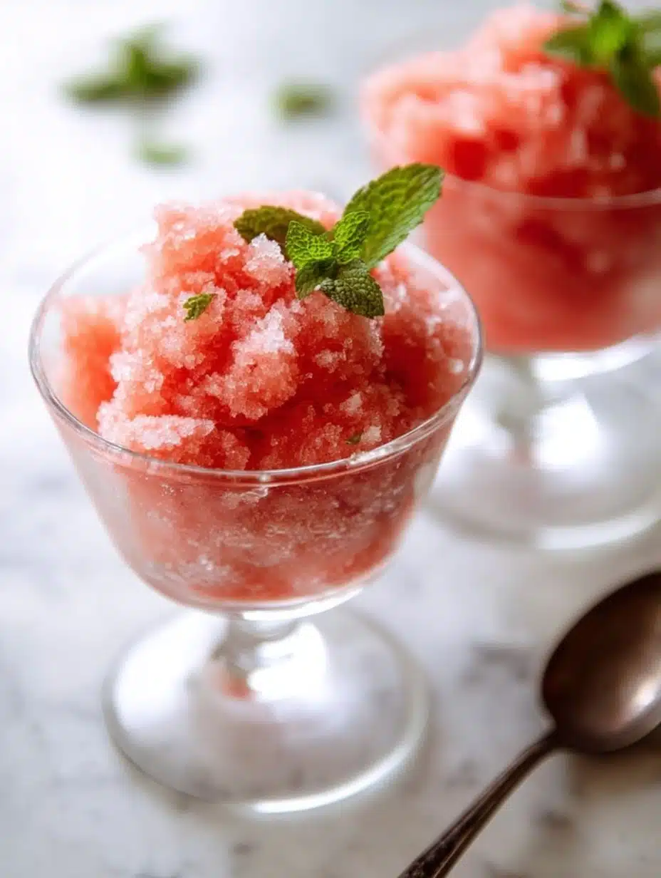 Watermelon Sorbet & Granita
